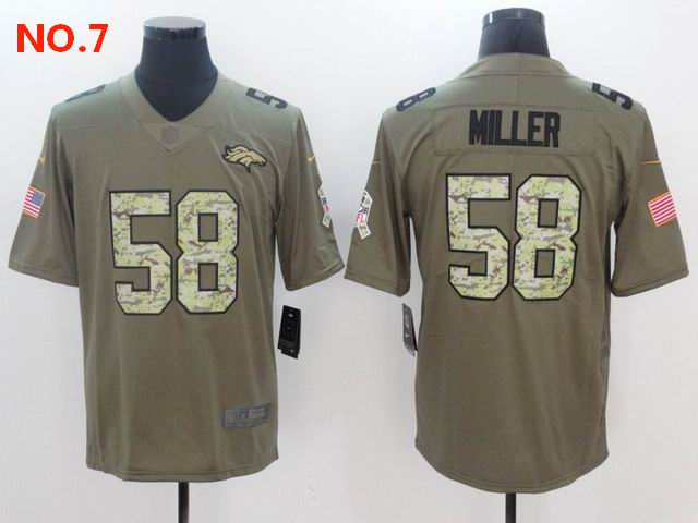 Men's Denver Broncos 58 Von Miller Jersey NO.7 ;